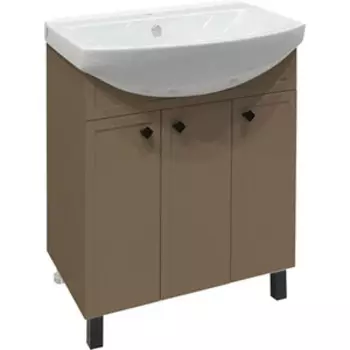 Тумба с раковиной Runo Римини 75х43 бежевая (00-00001276, BST75SLWB01)