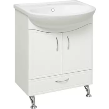 Тумба с раковиной Runo Севилья 61х47 белая (00000000791, 4620008192772)