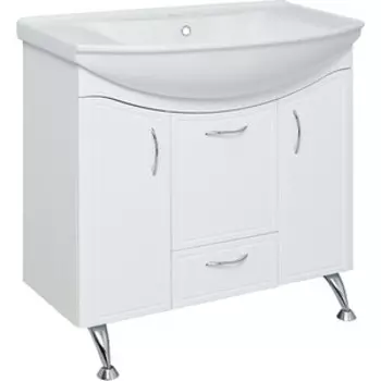 Тумба с раковиной Runo Севилья 85х49 белая (00000000597, 4620008197357)