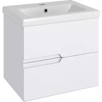 Тумба с раковиной Runo Стокгольм 60х45 белая (00-00001123, S-UM-COM60/1-w)