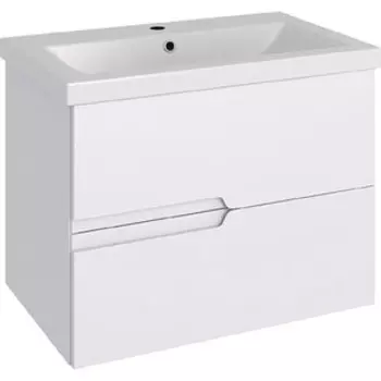 Тумба с раковиной Runo Стокгольм 70х45 белая (00-00001124, S-UM-COM70/1-w)