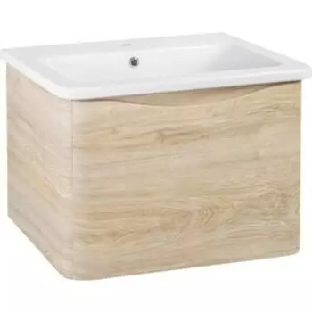 Тумба с раковиной Runo Тоскана 60х45 темное дерево (00-00001414, 00-00001390)