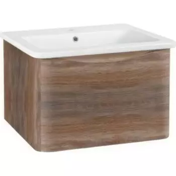 Тумба с раковиной Runo Тоскана 80х45 темное дерево (00-00001417, 00-00001391)