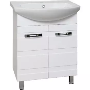 Тумба с раковиной Runo Турин 65х44 белая (УТ000002093, 4620008192475)