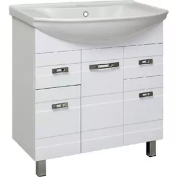 Тумба с раковиной Runo Турин 86х49 белая (УТ000002095, 4620008197357)