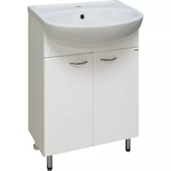 Тумба с раковиной Runo Уют 55х45 белая (00000000066, 4620008192765)