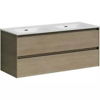 Тумба с раковиной Sancos Cento 120 два ящика, карпатская ель (CN120-2KE, CN7004)