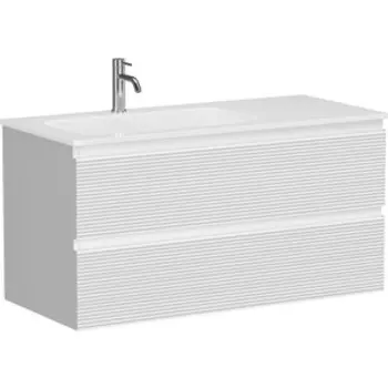 Тумба с раковиной Sancos Folk 100х45 левая, Bianco (FL100LW, CN7014)