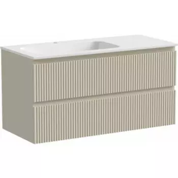 Тумба с раковиной Sancos Snob R 100х45 левая, Beige Soft (SNR100LCE, CN7014)