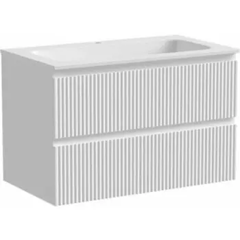 Тумба с раковиной Sancos Snob R 80х45 Bianco (SNR80W, CN7012)