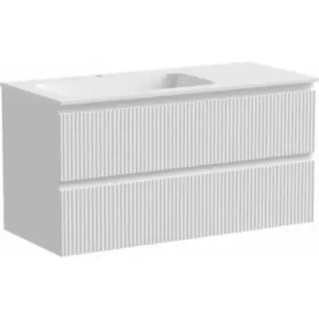 Тумба с раковиной Sancos Snob T 100х45 левая, Bianco (SNT100LW, CN7014)