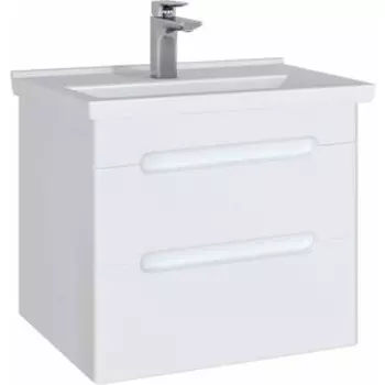 Тумба с раковиной Sanstar Адель 60 подвесная, белая, Sanita Luxe Фест