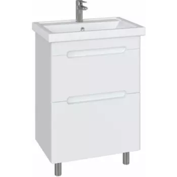 Тумба с раковиной Sanstar Адель 60х40 белая (168.1-1.4.1.К)