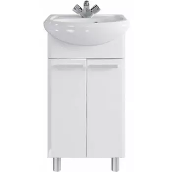 Тумба с раковиной Sanstar Аура 45х25 белая (351.1-1.4.1.КУЮТ)