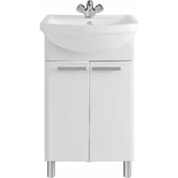Тумба с раковиной Sanstar Аура 50х30 белая (354.1-1.4.1.КЭЛЕ)