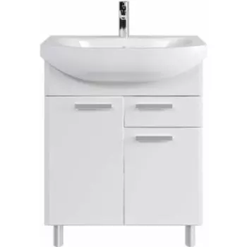 Тумба с раковиной Sanstar Аура 70 белая, Santek Балтика