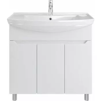 Тумба с раковиной Sanstar Bianca 85х35 белая (239.1-1.5.1.К)