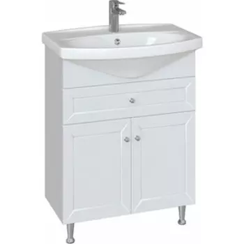 Тумба с раковиной Sanstar Бриз 65х34 белая (10.1-1.4.1.К)