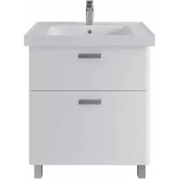 Тумба с раковиной Sanstar Gretta 70х45 белая (331.1-1.5.1.КГРЕ)