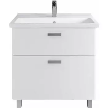 Тумба с раковиной Sanstar Gretta 80 напольная, белая, Sanita Luxe Фест