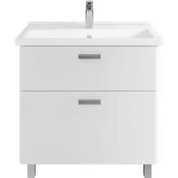 Тумба с раковиной Sanstar Gretta 80 напольная, белая, Santek Миранда