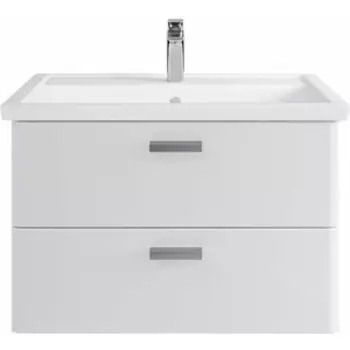 Тумба с раковиной Sanstar Gretta 80 подвесная, белая, Kirovit Фостер