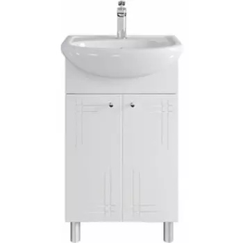 Тумба с раковиной Sanstar Июнь 50х30 белая (356.1-1.4.1.КЭЛЕ)