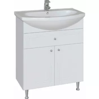 Тумба с раковиной Sanstar Июнь 70 белая, Santek Балтика
