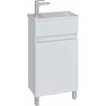 Тумба с раковиной Sanstar Квадро 45 белая, Kirovit Фостер