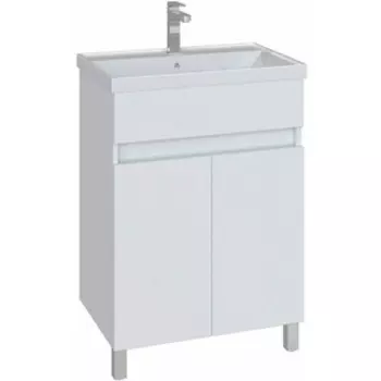 Тумба с раковиной Sanstar Квадро 60х40 белая (124.1-1.4.1.К)