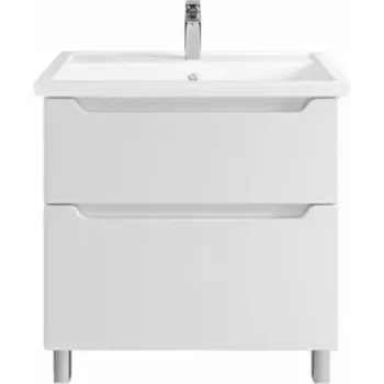 Тумба с раковиной Sanstar Lanciano 80 напольная, белая, Kirovit Фостер