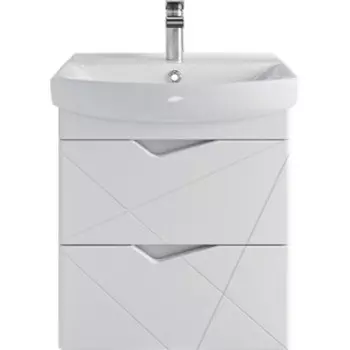 Тумба с раковиной Sanstar Линни 52х34 белая (401.1-1.4.1.ККЛЕ)