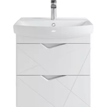 Тумба с раковиной Sanstar Линни 56х34 белая (402.1-1.4.1.ККЛЕ)