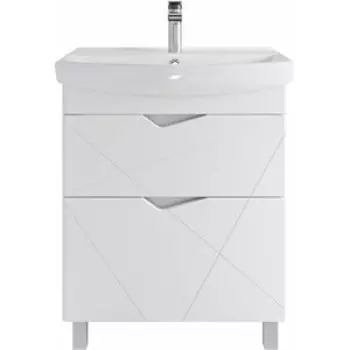 Тумба с раковиной Sanstar Линни 70х34 белая (416.1-1.4.1.ККЛЕ)