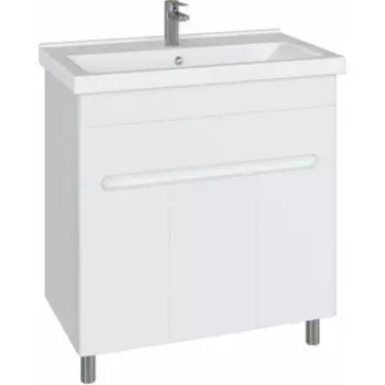 Тумба с раковиной Sanstar Модена 80 белая, Santek Миранда