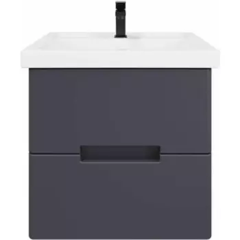 Тумба с раковиной Sanstar Noche 50х39 графит софт (421.1-1.4.1.КФОС)
