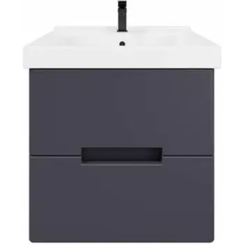 Тумба с раковиной Sanstar Noche 60х44 графит софт (422.1-1.4.1.КМИР)