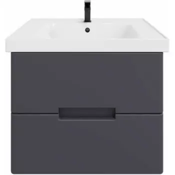 Тумба с раковиной Sanstar Noche 80х44 графит софт (424.1-1.4.1.КГАР)