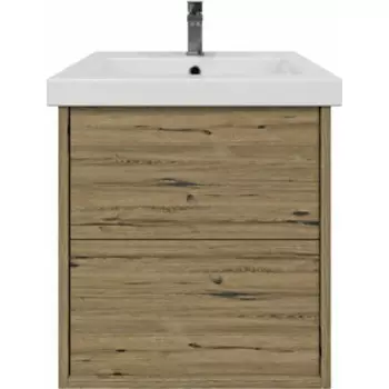 Тумба с раковиной Sanstar Siva 50х38 дуб веллингтон табак (432.1-1.4.1.ККОМ)