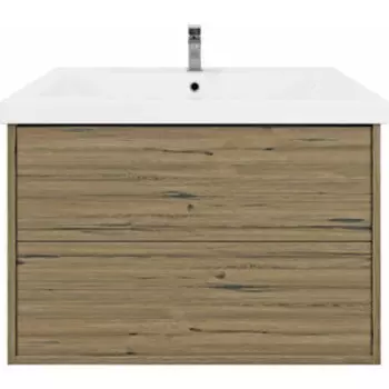 Тумба с раковиной Sanstar Siva 80х44 дуб веллингтон табак (435.1-1.4.1.ККОМ)