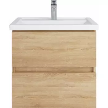 Тумба с раковиной Sanstar Тоскана 60х40 дуб сонома светлый (391.1-1.4.1.КФОС)