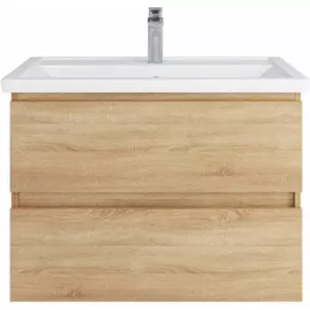 Тумба с раковиной Sanstar Тоскана 80 дуб сонома светлый, Kirovit Фостер