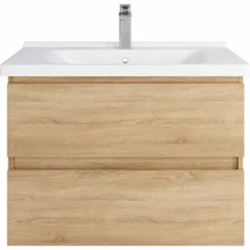 Тумба с раковиной Sanstar Тоскана 80х45 дуб сонома светлый (395.1-1.4.1.КМИР)