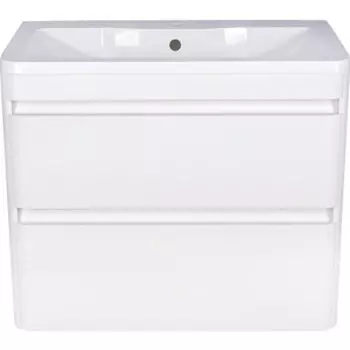 Тумба с раковиной Style line Атлантика Люкс 80 подвесная, антискрейч (СС-00000691 + 2000949224534)