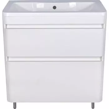 Тумба с раковиной Style line Атлантика Люкс 60 напольная, антискрейч (СС-00000604 + 2000949232843)