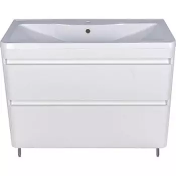 Тумба с раковиной Style line Атлантика Люкс 90 напольная, антискрейч (СС-00002212 + 2000949232850)