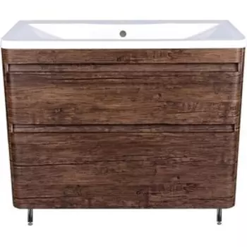 Тумба с раковиной Style line Атлантика Люкс 90 напольная, старое дерево (СС-00002211 + 2000949232850)