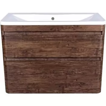 Тумба с раковиной Style line Атлантика Люкс 90 подвесная, старое дерево (СС-00002209 + 2000949232850)