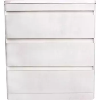 Тумба с раковиной Style line Атлантика Люкс 80 3 ящика, бетон крем (2000949234373, 2000949224534)