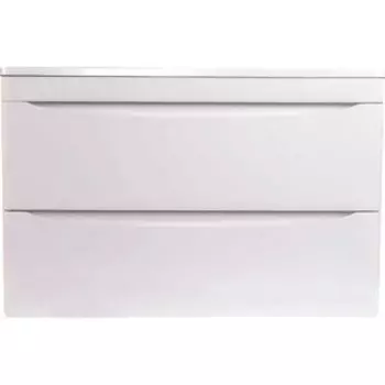 Тумба с раковиной Style line Бергамо мини 80х35 Люкс Plus подвесная, белая (СС-00002322 + 2000949236391)